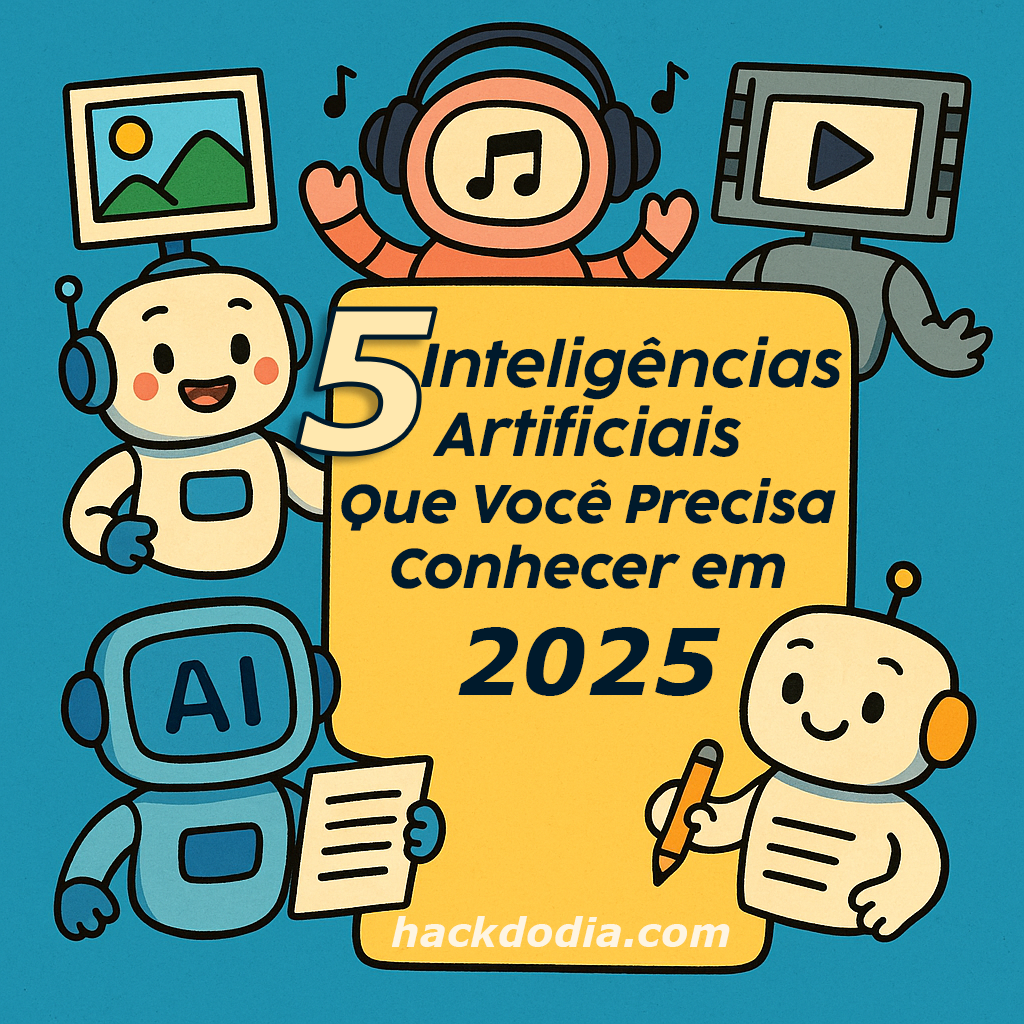 5 Inteligências Artificiais que Você Precisa Conhecer em 2025 (e Como Elas Podem Facilitar Sua Vida)