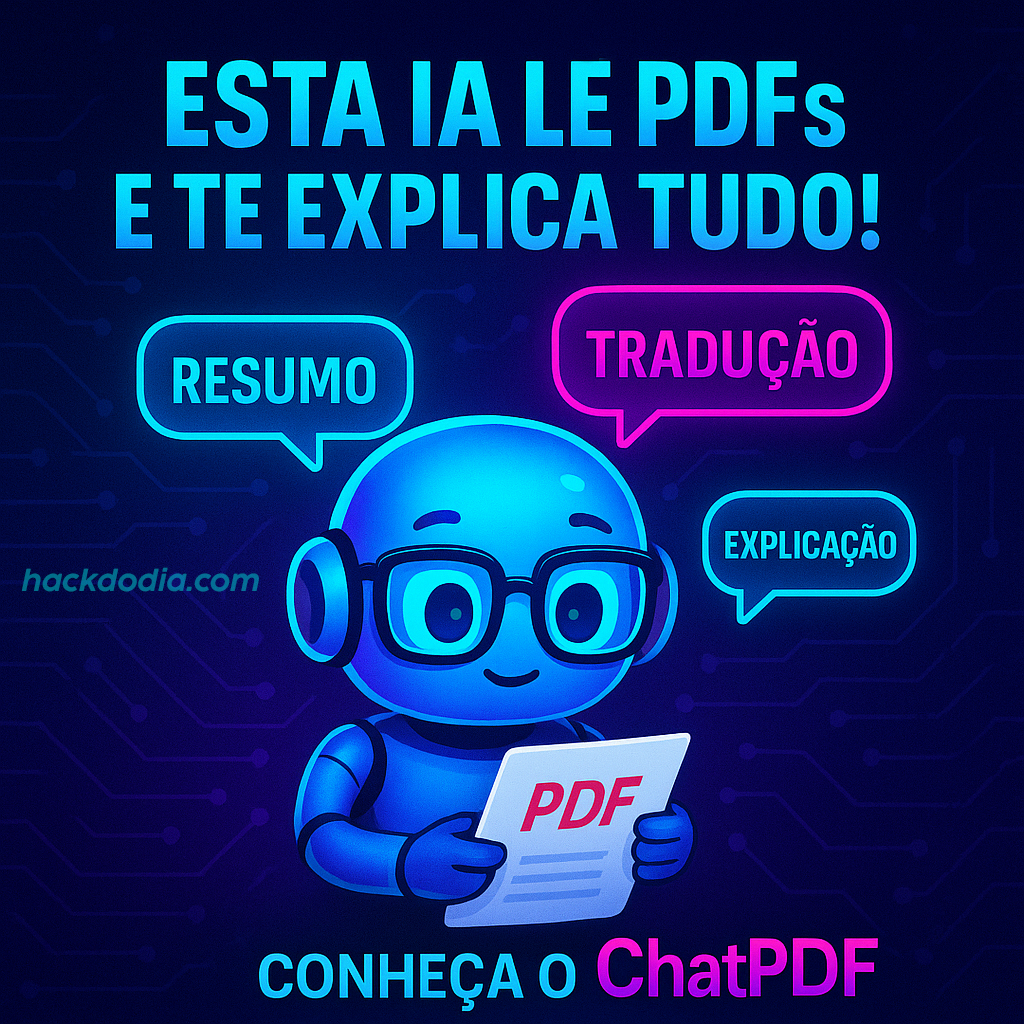 Esta IA Lê PDFs e Te Explica Tudo! Conheça o ChatPDF