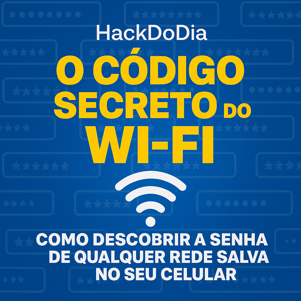 O Código Secreto do Wi-Fi: Como Descobrir a Senha de Qualquer Rede Salva no Seu Celular