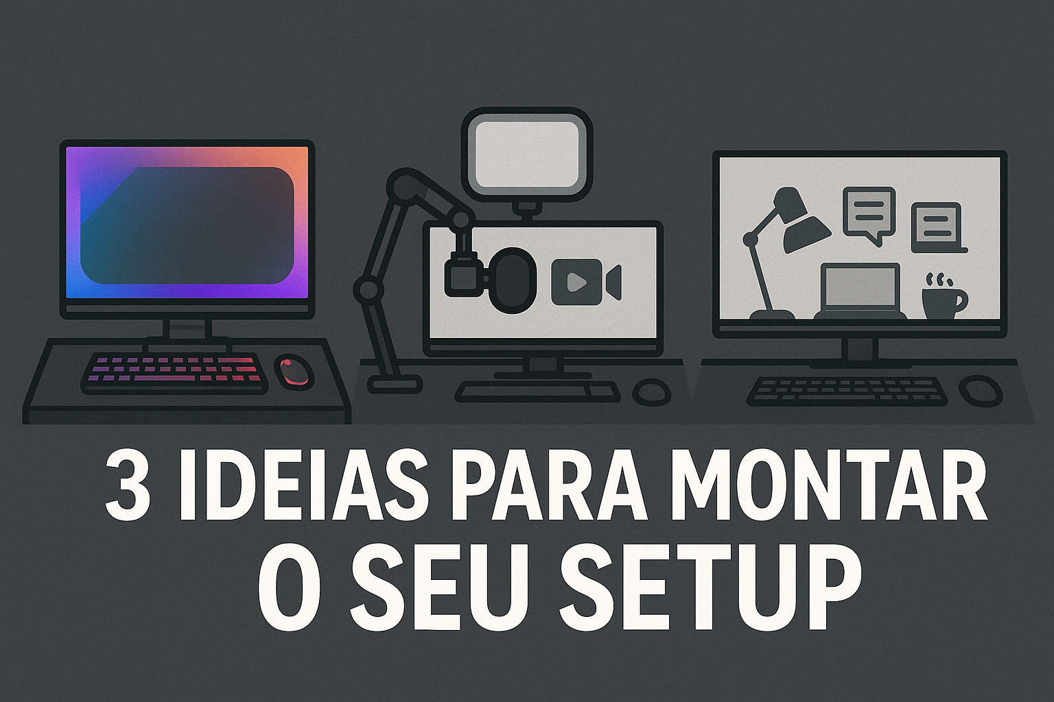 Monte o Setup dos Seus Sonhos: 3 idéias iradas para Transformar Seu Espaço Tech em 2025